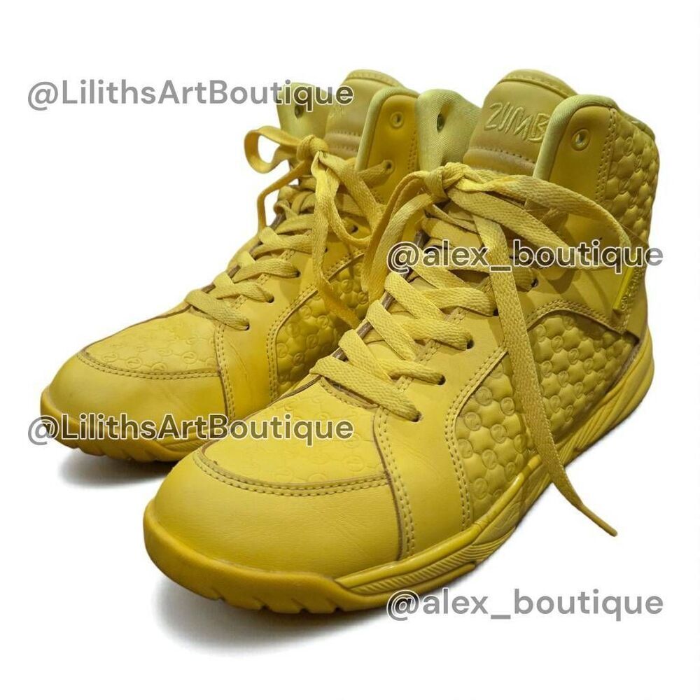 Zumba Energy Boss Yellow High Top Sneakers Size 9 Unisex Athletic Shoes (F019) - Picture 5 of 11